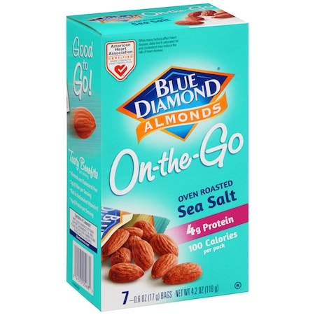 Blue Diamond Blue Diamond Dry Roast Sea Salt 100 Cal Pack, PK6 05468